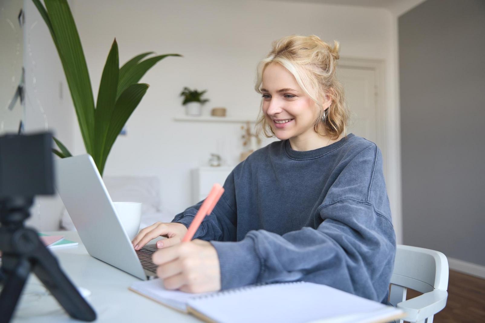 Professional workspace showing collaborative planning and educational materials development